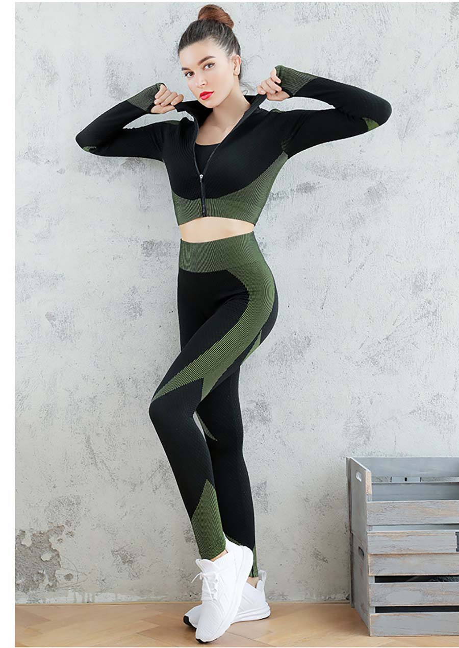 Zipper Sweatshirt Women Seamless - Image 2