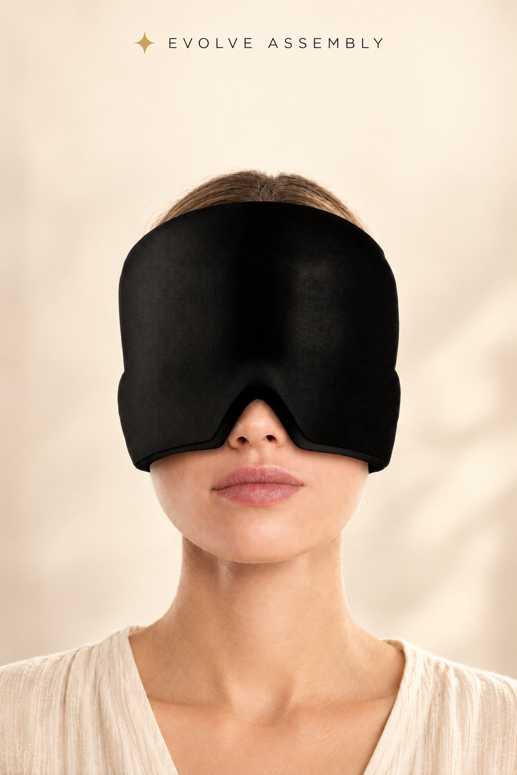 Cold compress head cover eye mask for headache relief, comfortable ice bag, ice pack, ice cap, physical therapy, soothing, retractable gel head mask