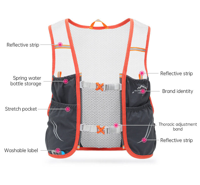 2.5L Waterproof Lightweight Hydration Vest Backpack - Image 5