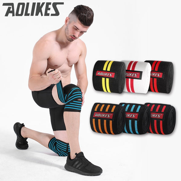 180*8cm Knee Wraps Women & Men Fitness Weight - Image 1