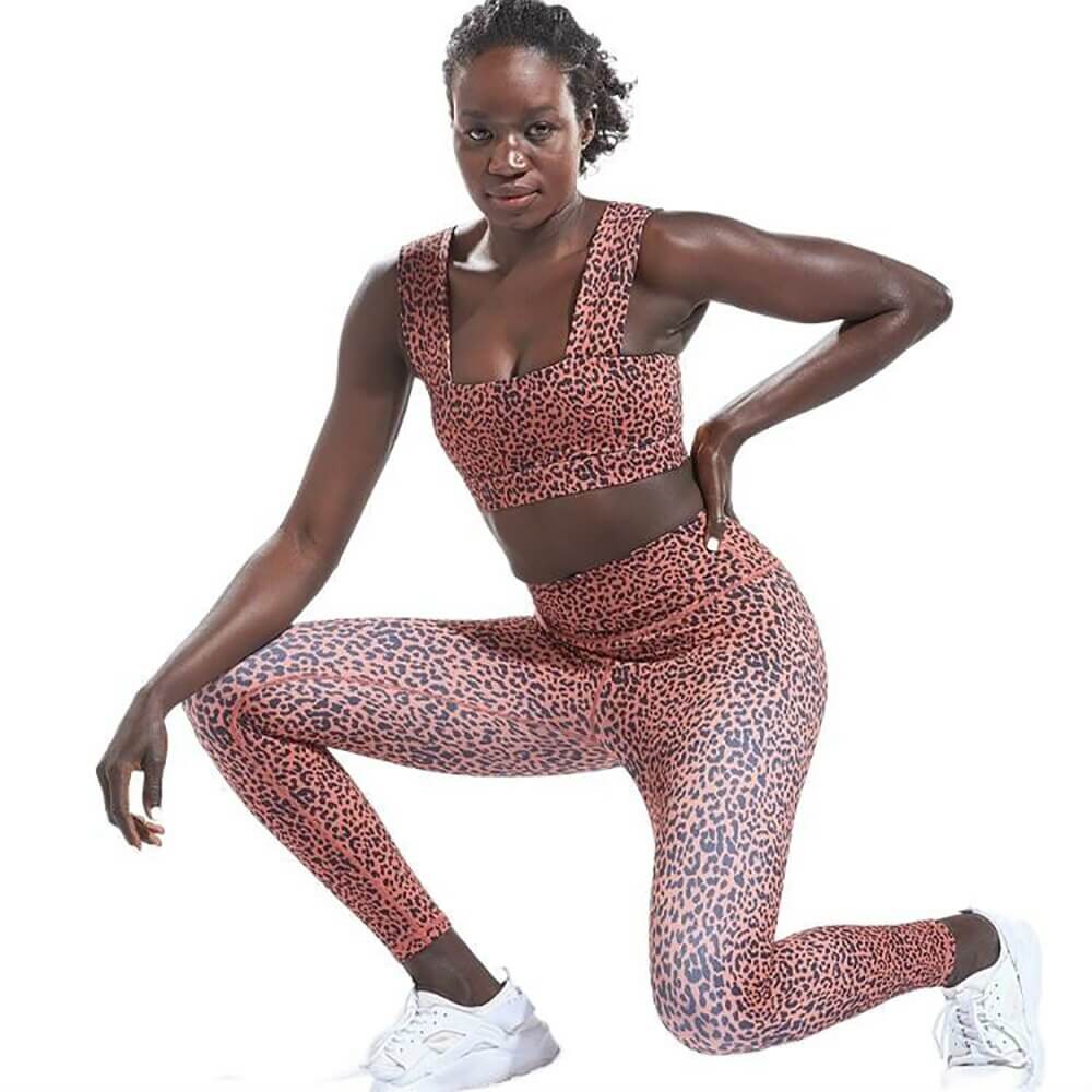 Women Push Up Bra High Waist Legging Sport Gym Suit - Image 4