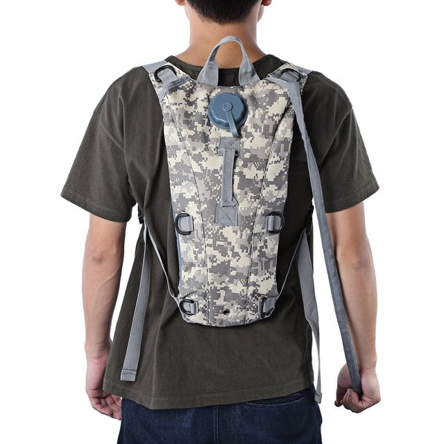 3L Water Bag Molle Military Tactical Hydration Backpack - Image 2