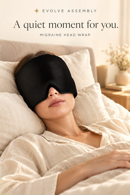 Cold compress head cover eye mask for headache relief, comfortable ice bag, ice pack, ice cap, physical therapy, soothing, retractable gel head mask