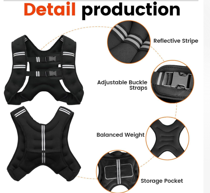 Adjustable Weighted Vest Set, Invisible Weight - Image 2