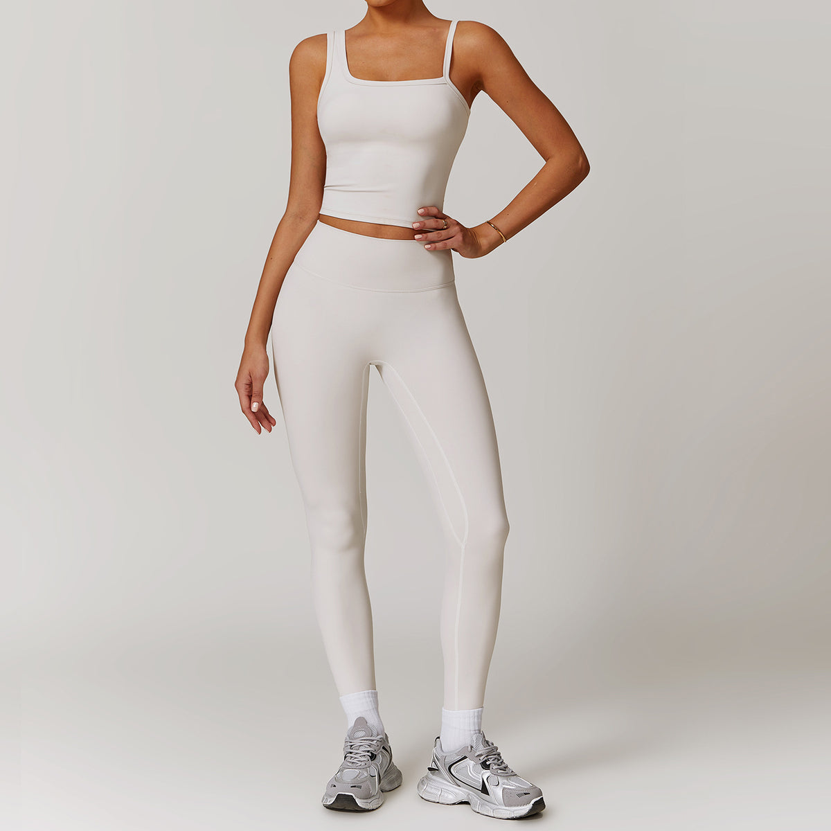 Quick drying vest yoga suit outdoor training suit running exercise fitness suit set