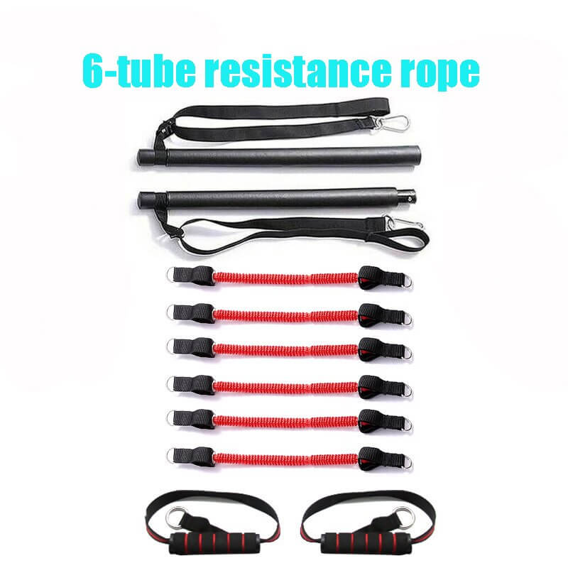Resistance Band Pilates Stick Gym Exercise - Image 3